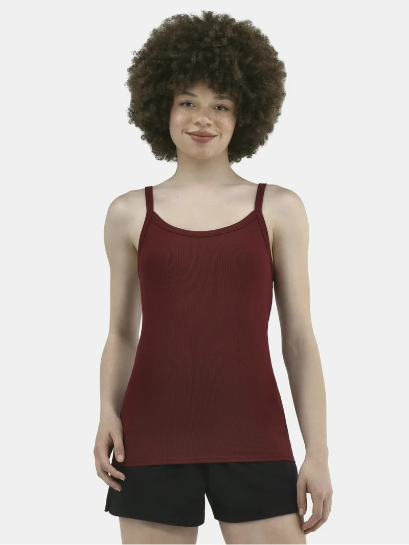 No Boundaries Ribbed Cami Top, 1 or 5-Pack, Women's - Walmart.com | Walmart (US)