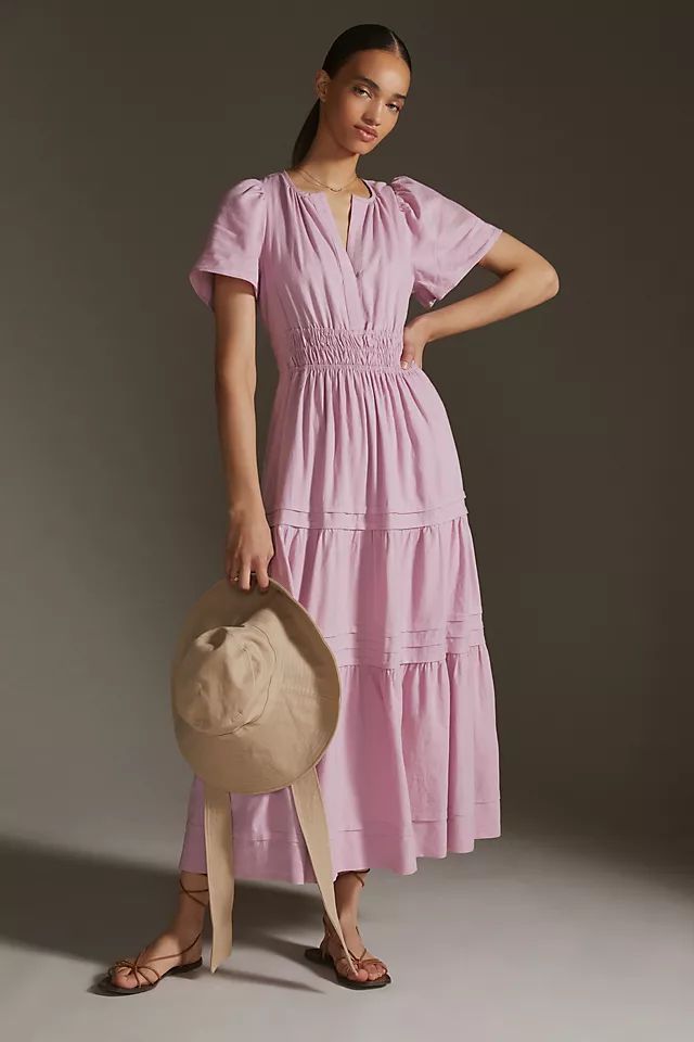Somerset Linen Maxi Dress | Anthropologie (US)