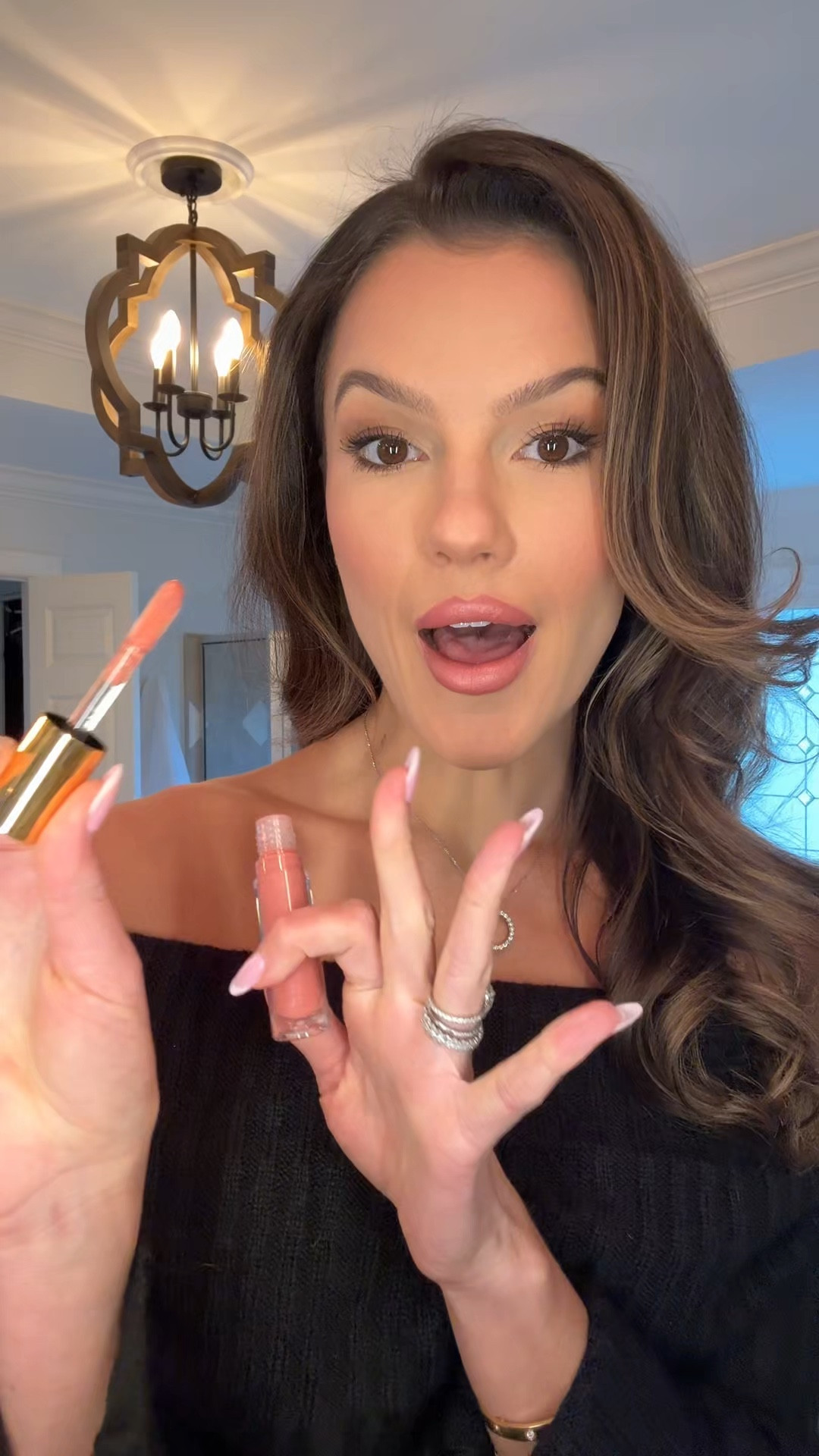 Lip combo & outfit deets 🖤
Top is a small & jeans are a 26, 

#LTKTall #LTKgrwm #LTKBeauty