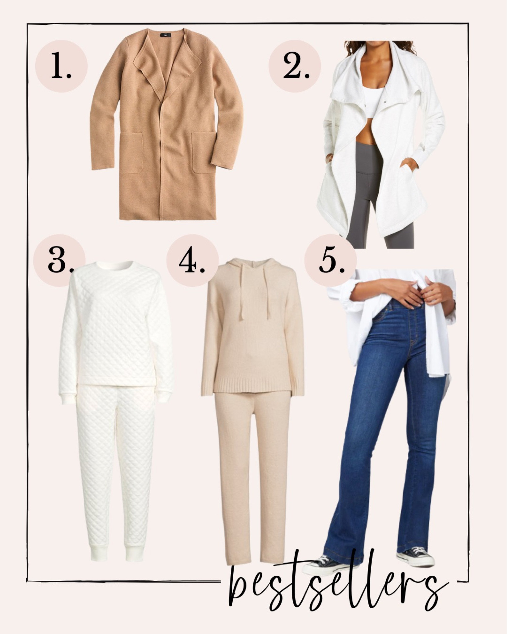 Your best sellers from the week! This sweater blazer has been on the list for weeks now, and for good reason! These lounge sets from Walmart are so cute and so affordable! This Zella wrap jacket is so cozy and currently on sale! 

#LTKCyberweek #LTKstyletip #LTKunder100