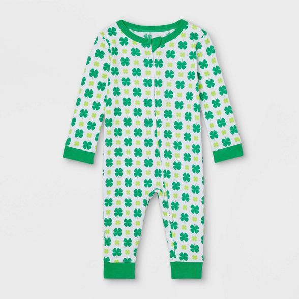 Baby St Patrick's Day Matching Family Pajama Set - Green | Target