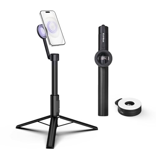 KraftGeek Magnetic Phone Tripod with Selfie Light for Magsafe | Amazon (US)