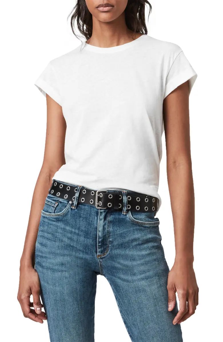 Anna Cuff Sleeve Cotton T-Shirt | Nordstrom