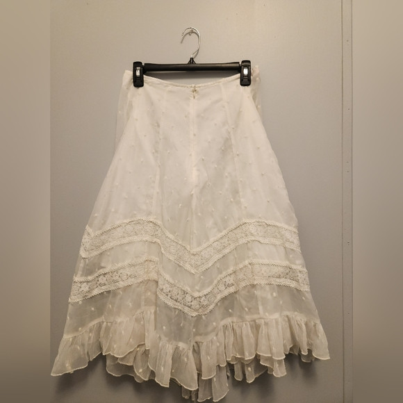 Anthropologie Not So Serious White Boho Skirt Size Medium NWT, See Below! | Poshmark