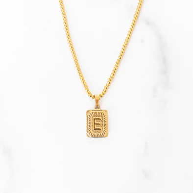 Gold Letter Pendant | Golden Thread