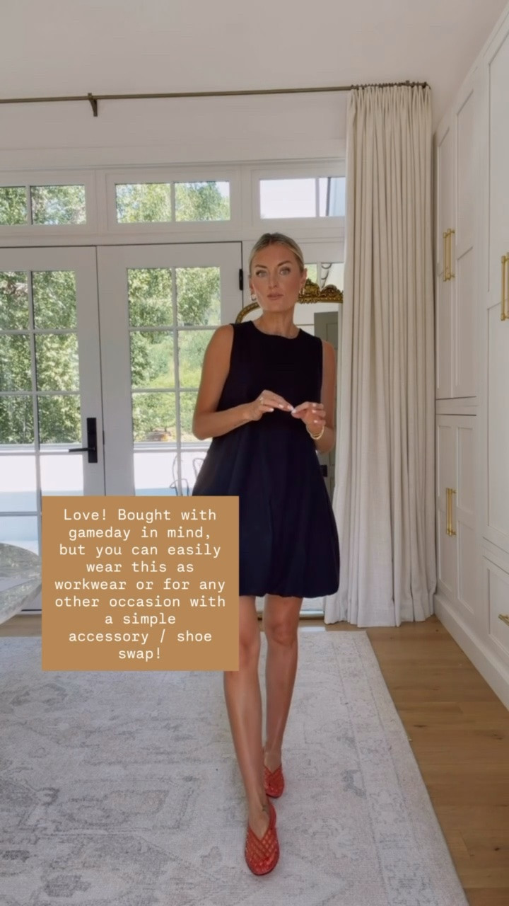 This black bubble dress is so cute! I got this originally in mind for game day! Love it paired with the red jelly flats! It comes in several other colors! Wearing S!

Loverly Grey, Amazon, game day, Georgia game day, black dress, mini dress, jelly flats, bubble dress

#LTKSeasonal #LTKootd
