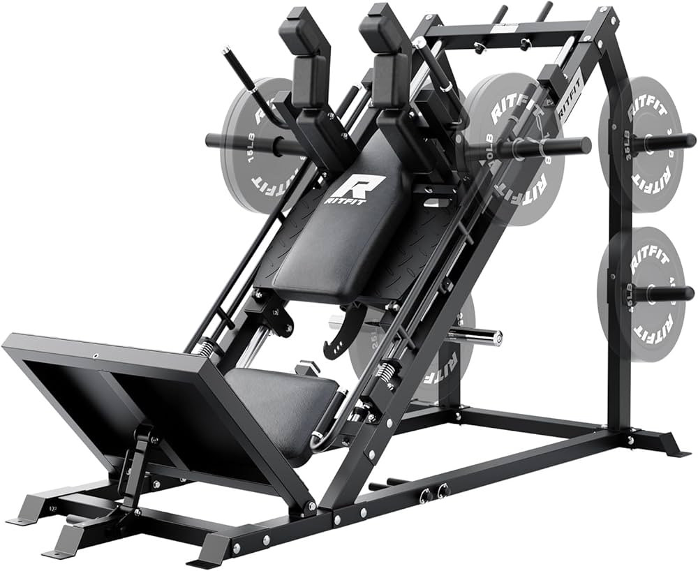 RitFit Gazelle Pro 3 in 1 Leg Press and Hack Squat Machine - High-Tensile Steel Leg Press Machine... | Amazon (US)