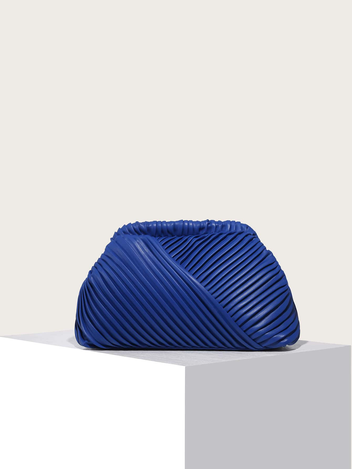 Minimalist Ruched Detail Clutch Bag | SHEIN