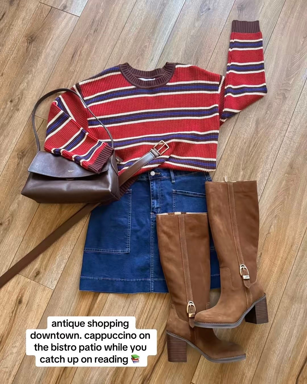 fall outfits. red striped sweater. fall boots.

#LTKSeasonal #LTKSaleAlert #LTKootd