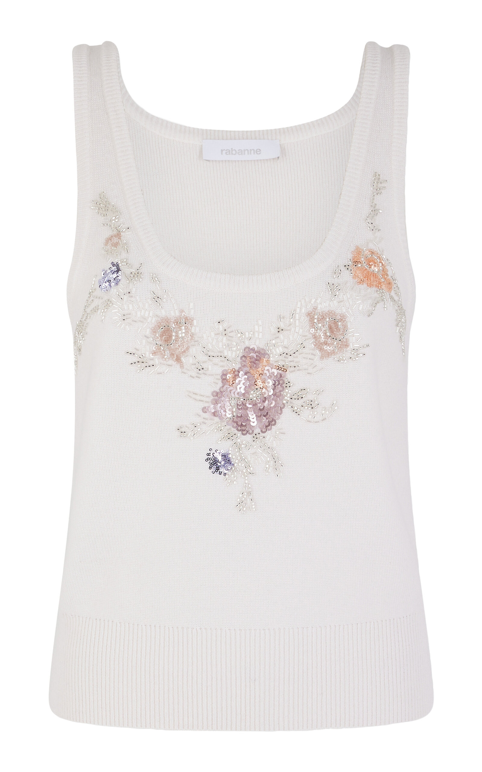 Wool-Cashmere Embroidered Tank Top | Moda Operandi (Global)