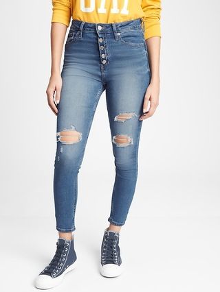 High Rise Universal Legging Jeans with Button Fly | Gap Factory