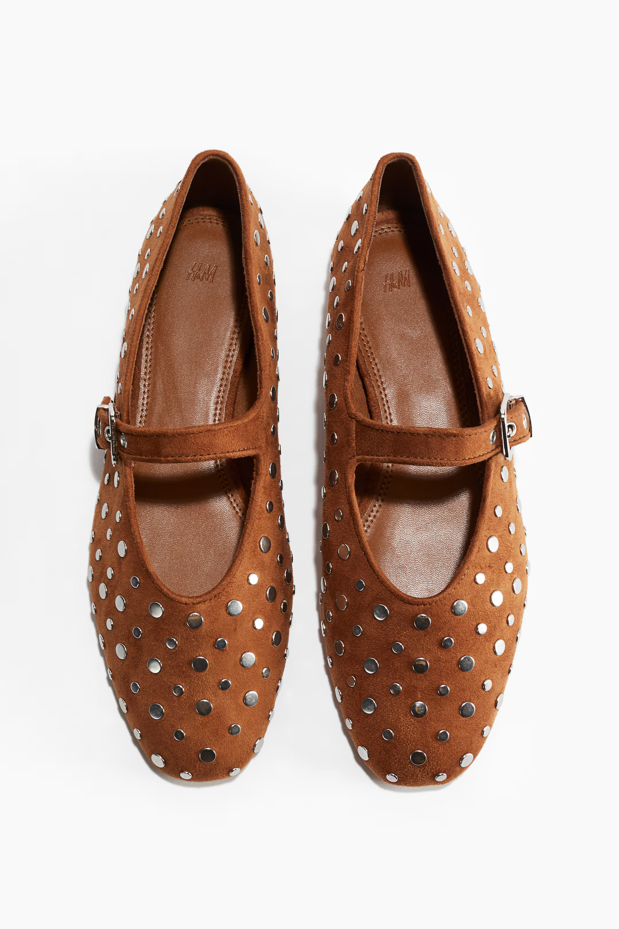 Mary Jane-ballerina's met studs | H&M (DE, AT, CH, NL, FI)