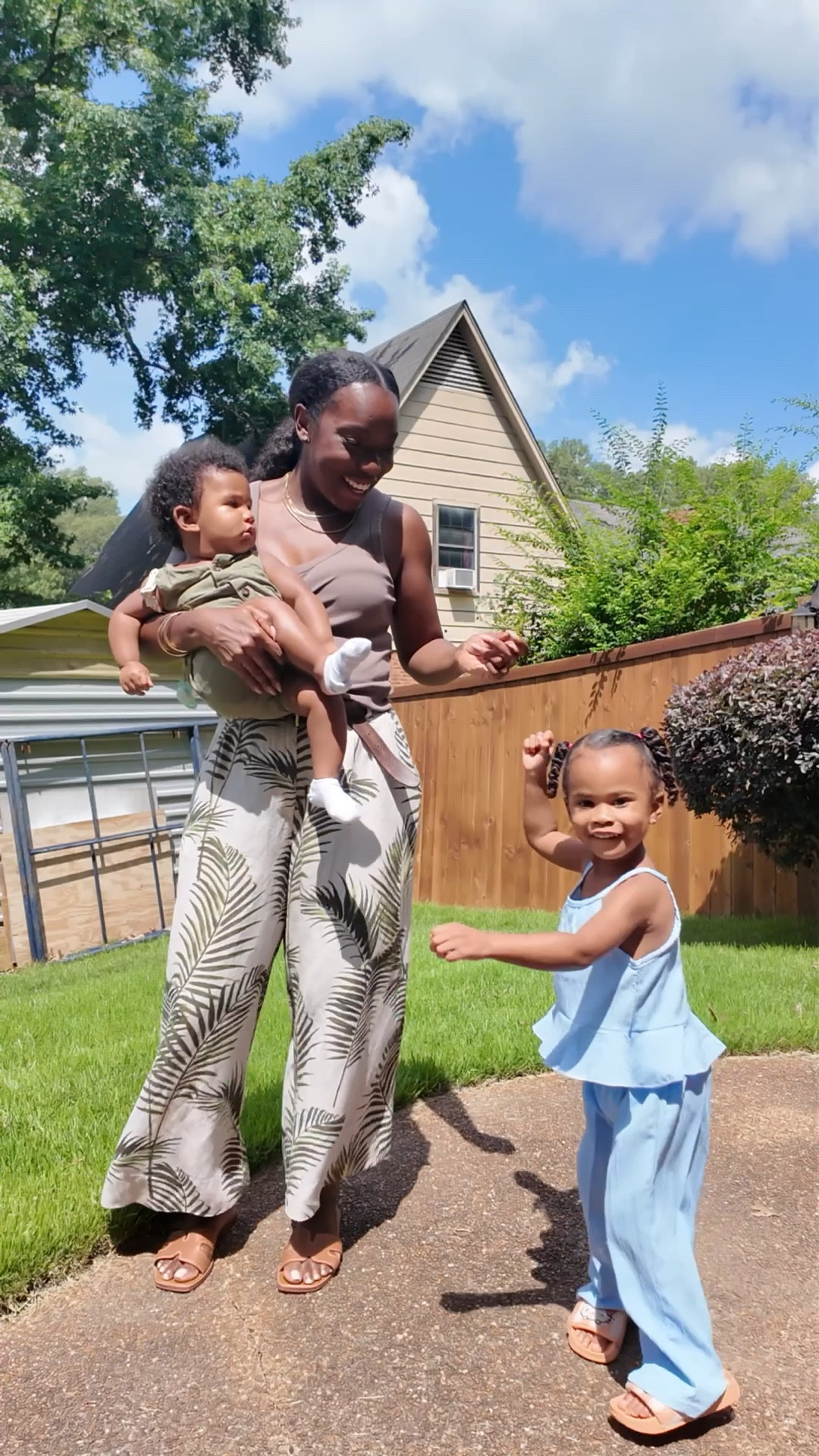 OOTD with my two babies — styled straight from my mom and sister’s closet. Gotta love family fashion finds 💛 

#LTKStyleTip #LTKFamily #LTKKids