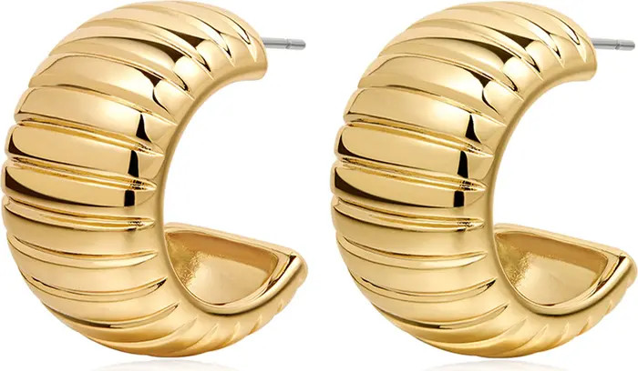 Remy Ridged Hoop Earrings | Nordstrom