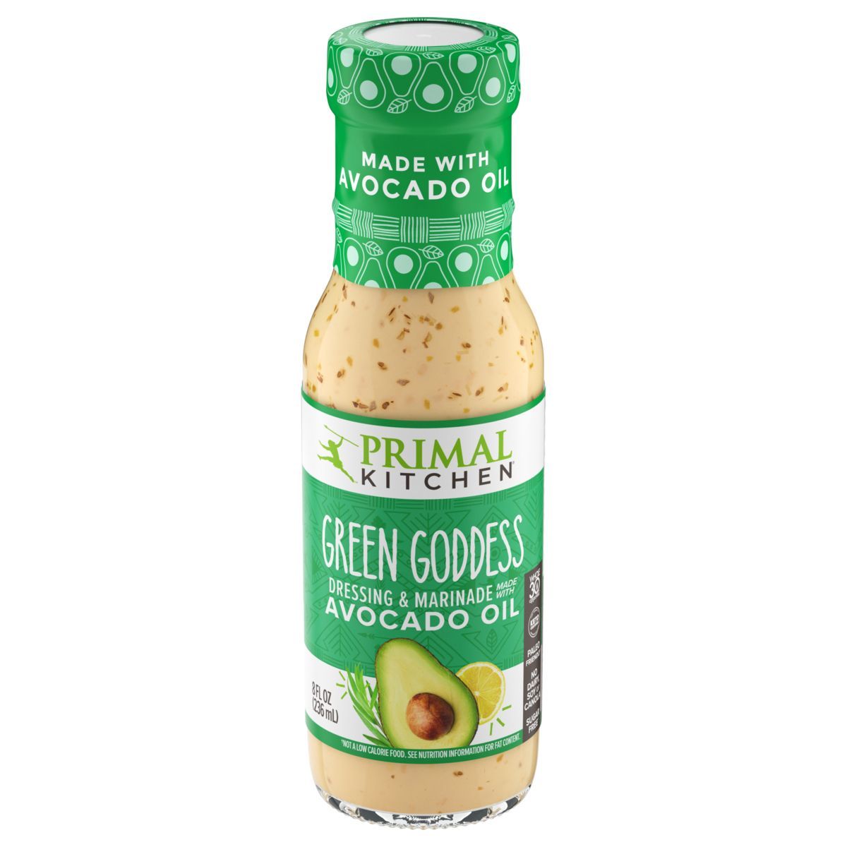 Primal Kitchen Dairy-Free Green Goddess Dressing with Avocado Oil - 8fl oz | Target