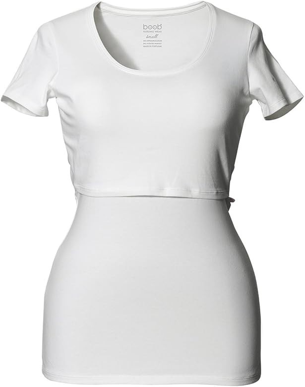 Boob Design Classic Organic Scoop Neck Maternity & Nursing Top | Amazon (US)