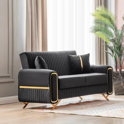Robison 67" Convertible Loveseat with Storage, Small Sofa for Small Spaces, Living Room, Apartment, Office | Wayfair North America