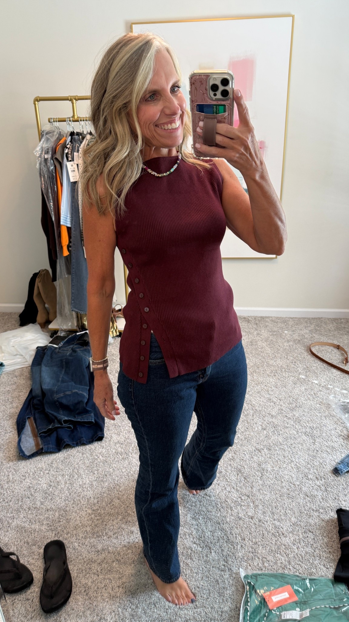 Abercrombie jeans and sweater 

#LTKSaleAlert #LTKOver40 #LTKStyleTip