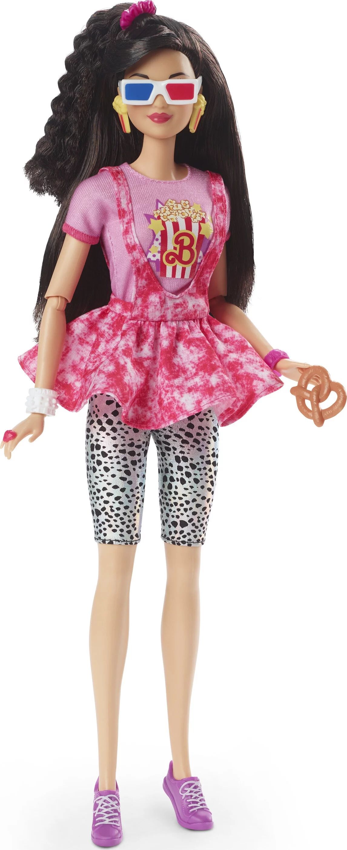 Barbie Rewind Collectible Doll with 1980s Movie Night Outfit and Nostalgic Accessories | Walmart (US)