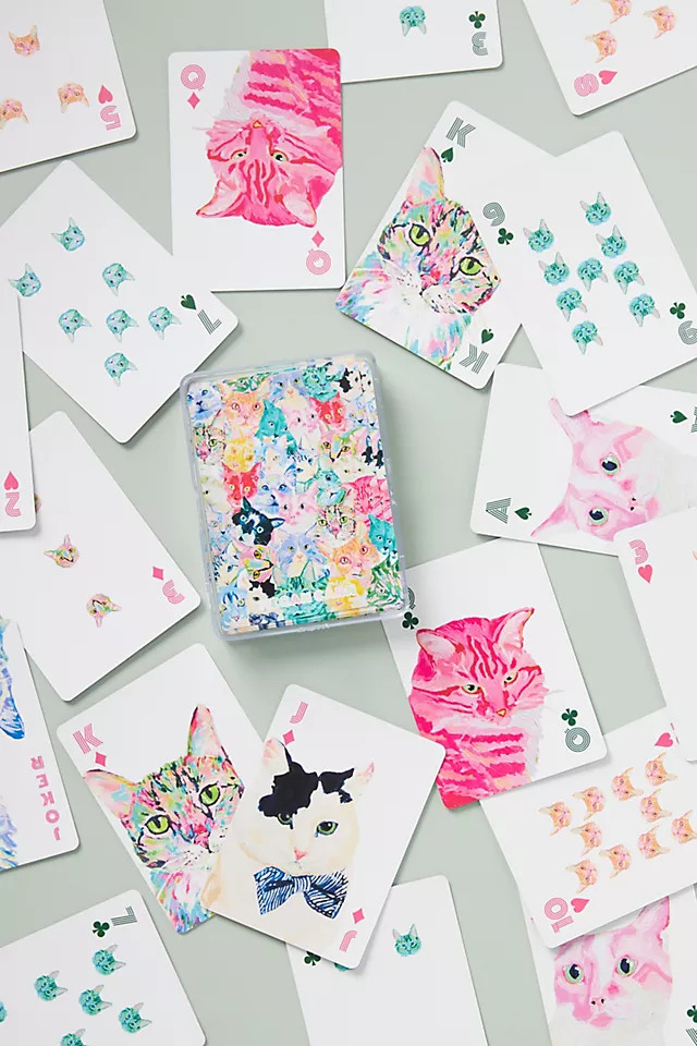 Megan Carn Cat Playing Cards | Anthropologie (US)