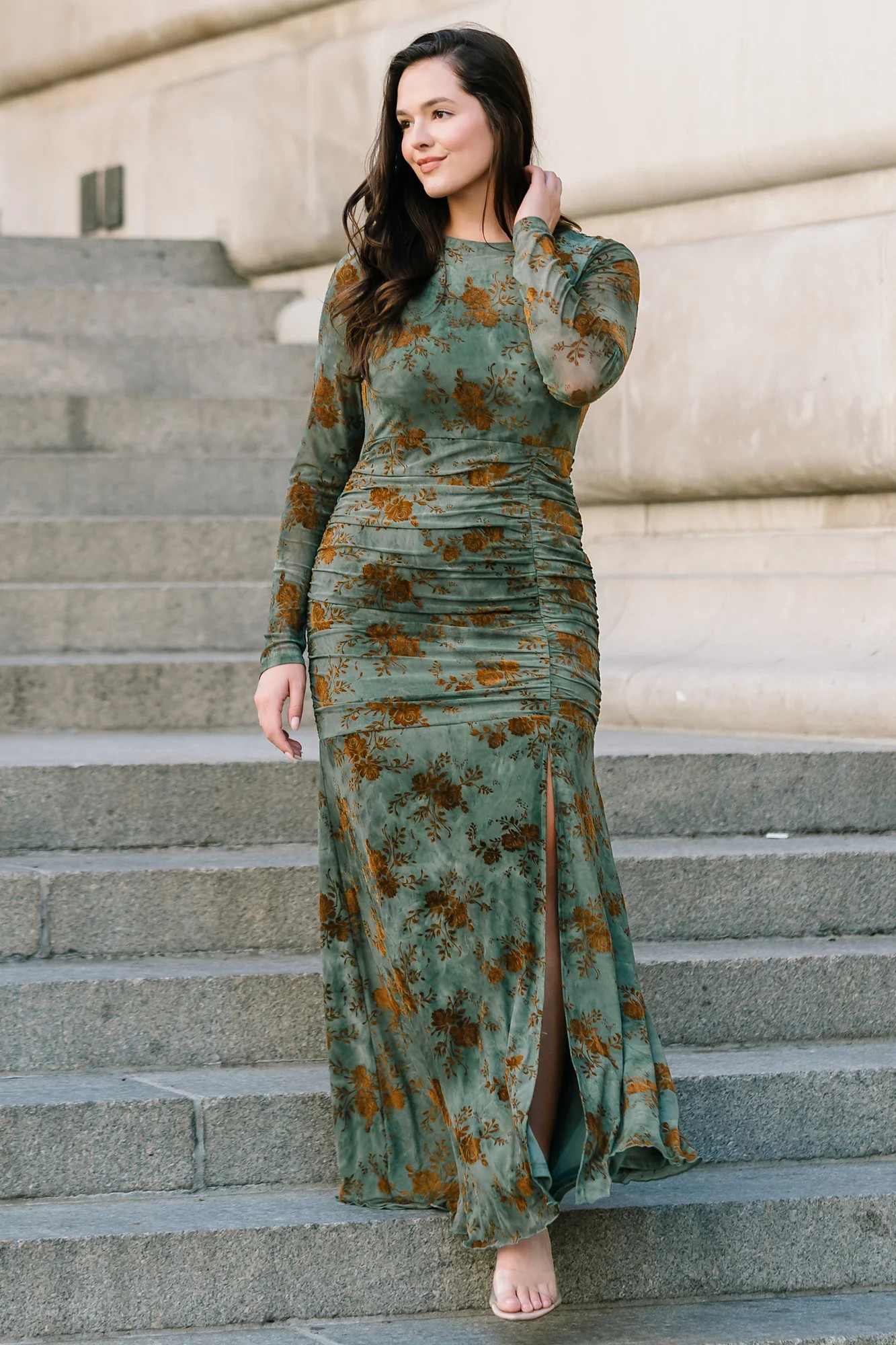 Nocturne Maxi Dress | Green + Copper | Baltic Born