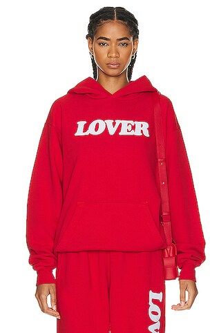 Bianca Chandon Lover 10th Anniversary Pullover Hoodie in Red | FWRD | FWRD 