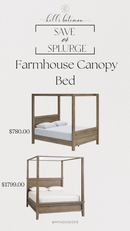 Wooden Canopy Bed ~ Splurge vs. Save 


#LTKhome #LTKFind