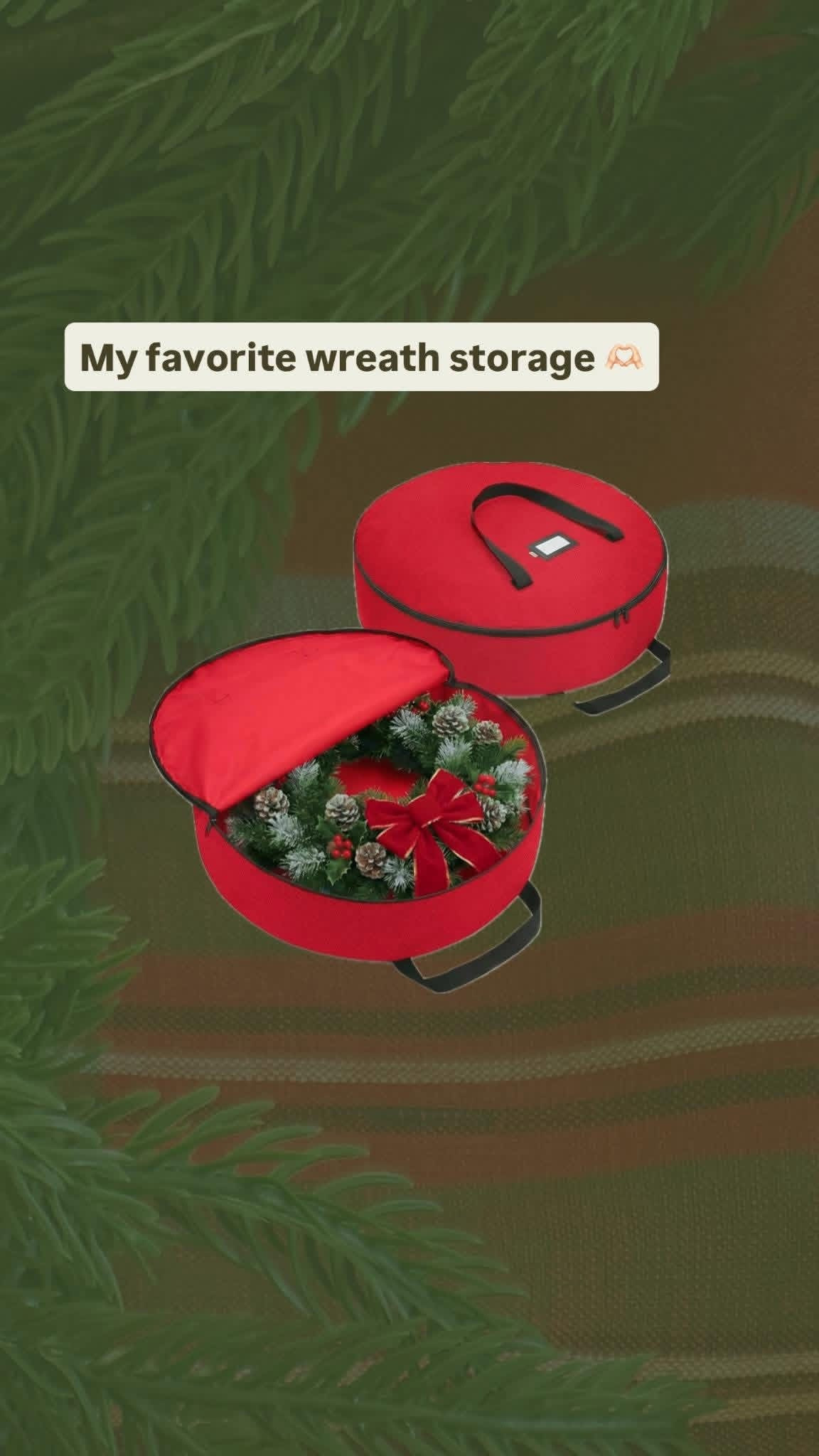 My favorite way to store wreaths ♥️

#LTKHome #LTKHoliday #LTKFindsUnder50