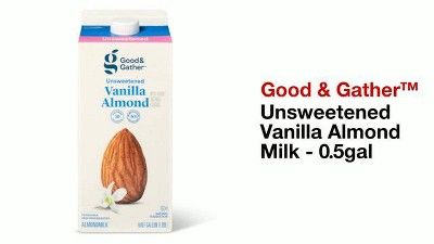 Unsweetened Vanilla Almond Milk - 0.5gal - Good & Gather™ | Target
