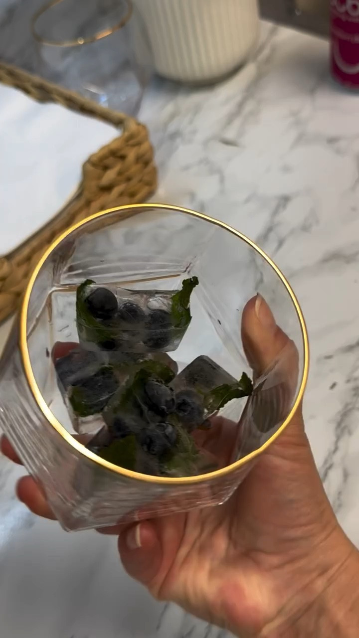 Your drinks just got an upgrade ✨🫐🌿
Blueberry + mint ice cubes = the easiest way to make any drink look aesthetic and taste refreshing. Perfect for summer hosting 💙

#drinkideas #summerdrinks #aestheticfood #icedrink #kitchenhacks

#LTKU #LTKHome #LTKfoodie