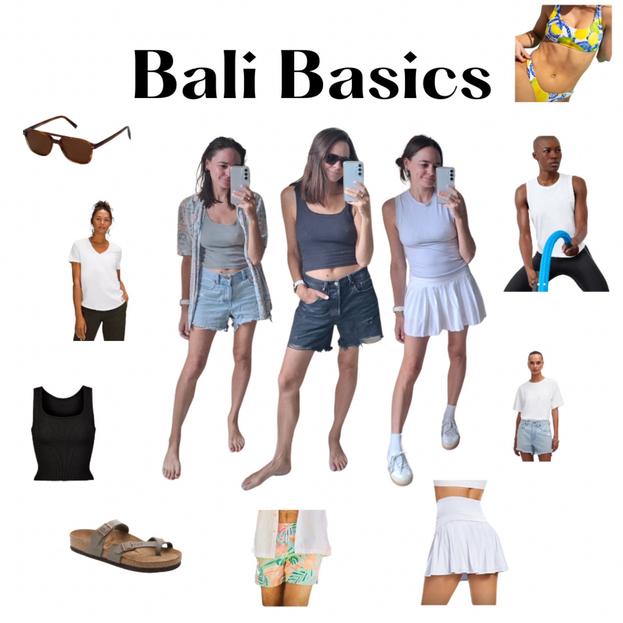 Everyday basics for living in Bali. Warm weather basics. Wardrobe essentials. Closet staples 

#LTKStyleTip #LTKSwim #LTKFitness