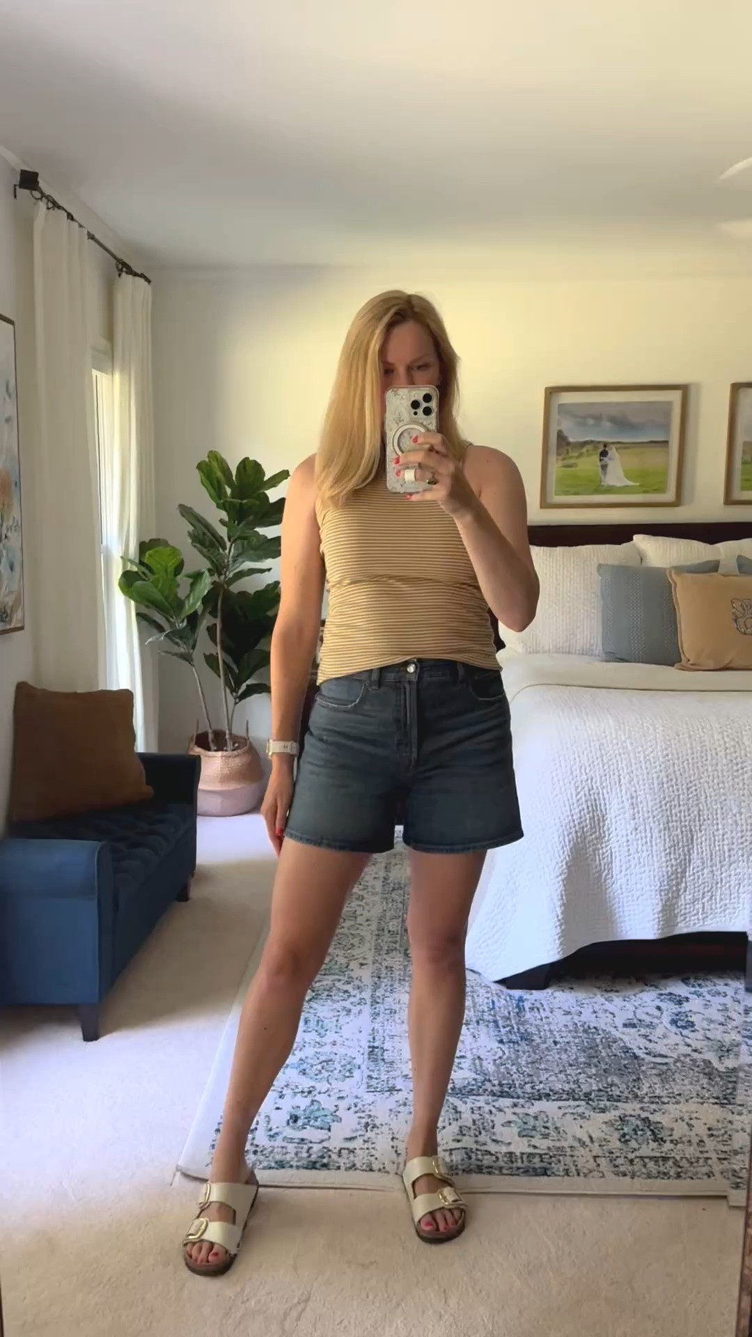 Favorite shorts of the summer

If in between sizes, size up one. These have perfect amount of stretch and length! Comfy and flattering for mom life

Mom shorts with tank and Birkenstock sandals

Tank is old Madewell, new version linked

#LTKmomlife #LTKootd #LTKSeasonal