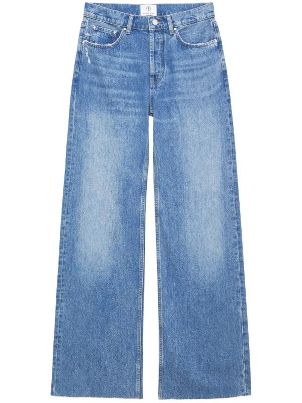 ANINE BING Hugh wide-leg Jeans - Farfetch | Farfetch Global