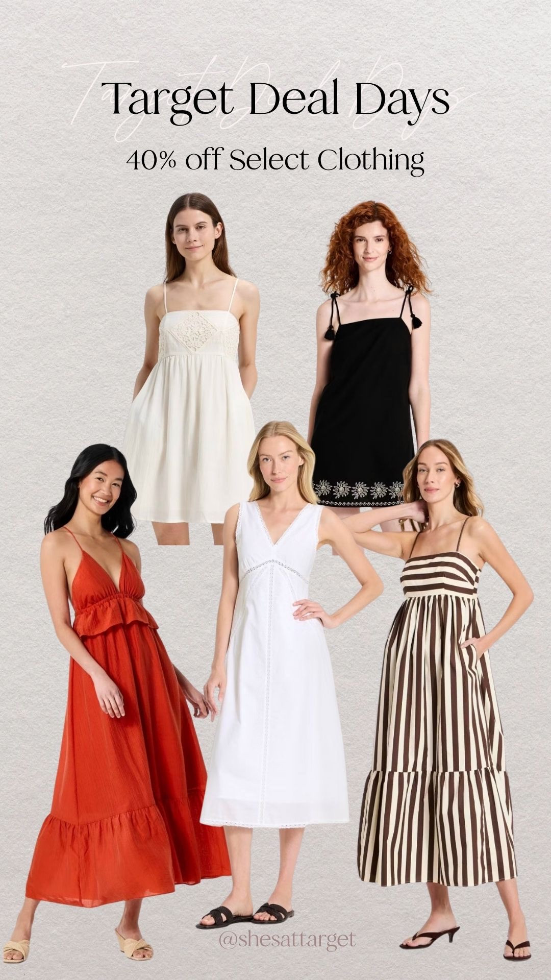 Target Deal Days! Select clothes are 40% off these are some of my favorite new dresses on sale!

#LTKSaleAlert #LTKSeasonal