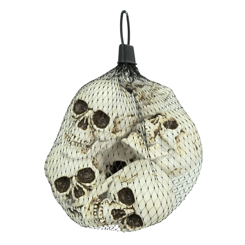 6-Count Halloween Skull Scatters, 5x4x3.5 | At Home