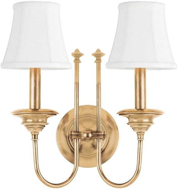 Hudson Valley Lighting Yorktown Collection - Two Light Wall Sconce-Aged Brass Finish | Amazon (US)