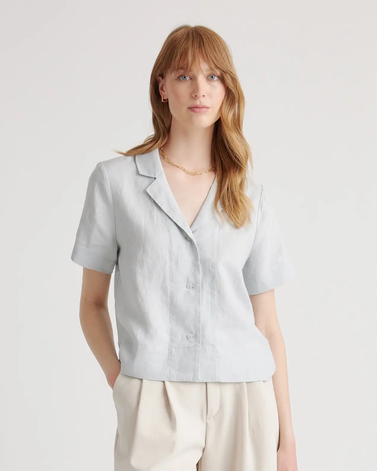 100% European Linen Short Sleeve Shirt | Quince