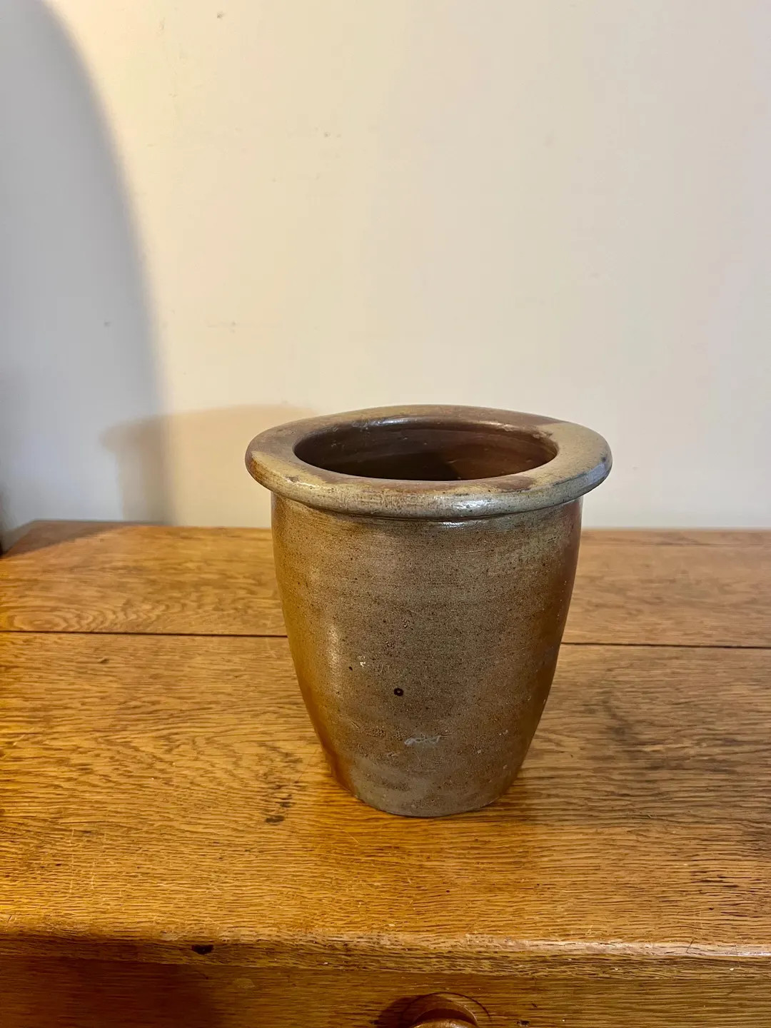 Antique Stoneware Brown Milk Crock | Etsy (US)