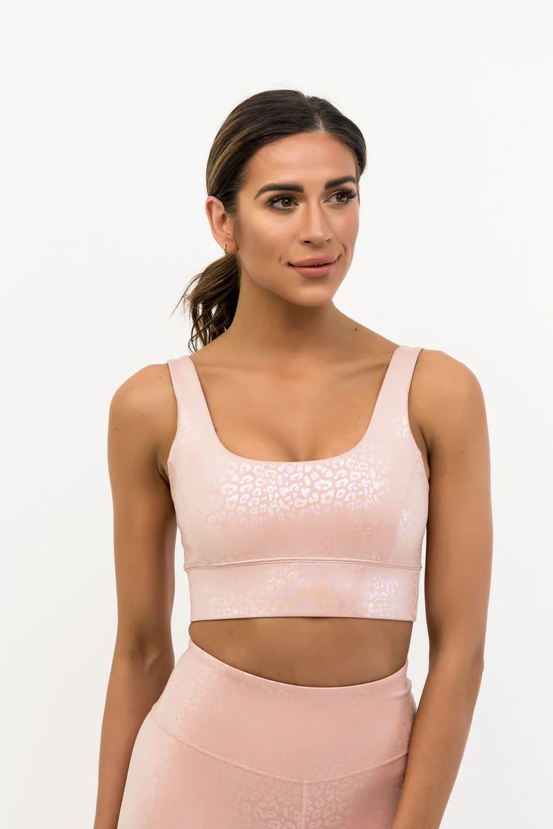 Power Bra - Blush Iridescent Foil | IVL COLLECTIVE