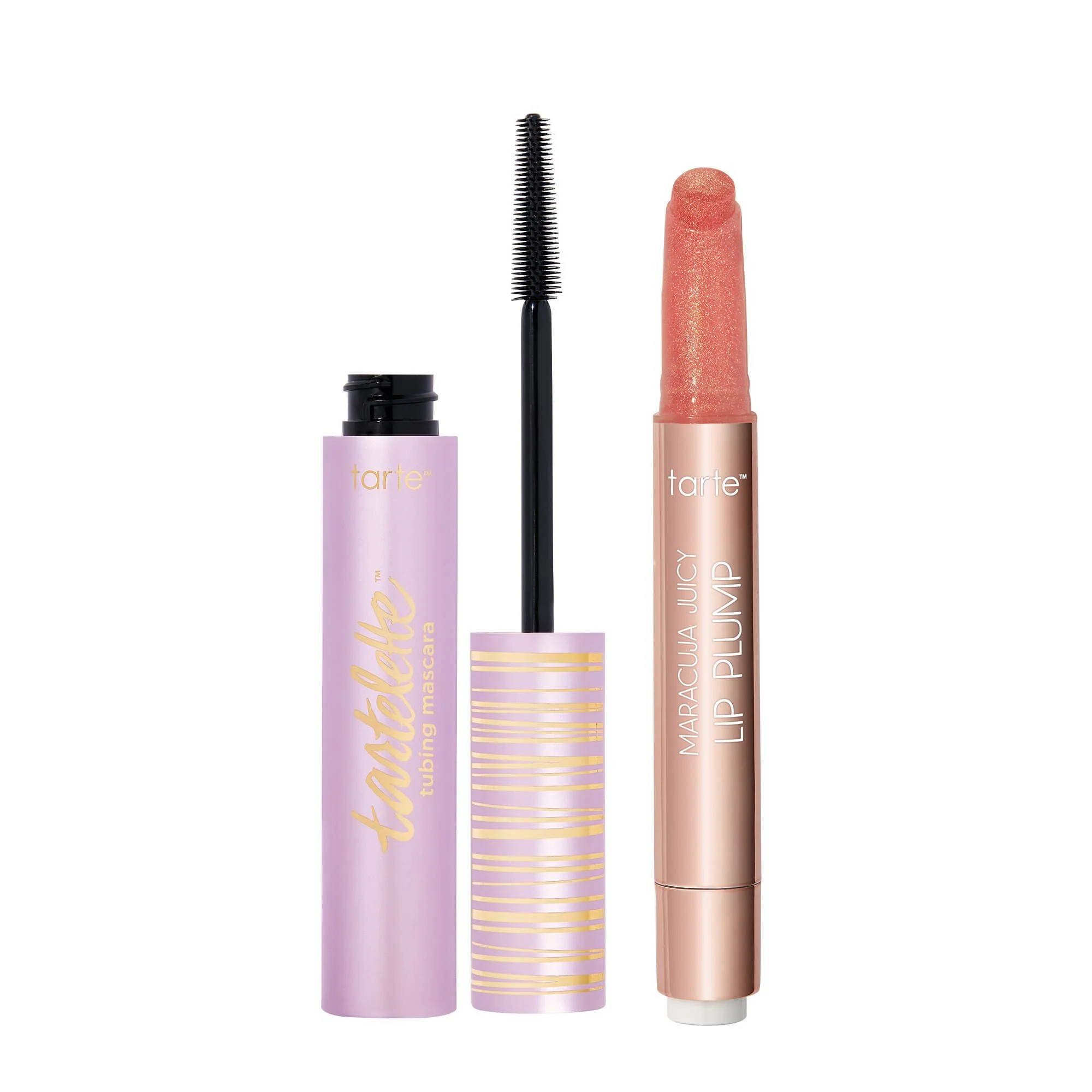tarte�?� viral shimmer glass lip plump & tubing mascara duo | tarte cosmetics (Global)