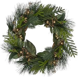 Leaves, Berry and Cedar Artificial Christmas Wreath - 20-Inch, Unlit | Amazon (US)