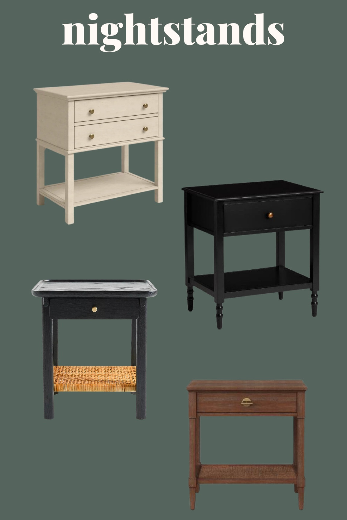Nightstands!

#nightstands #nightstand #affordablenightstand #guestbed #guestbedroom #bedroomfurniture #bedroomdecor #blacknightstand #woodennightstand 

#LTKhome #LTKunder100 #LTKstyletip