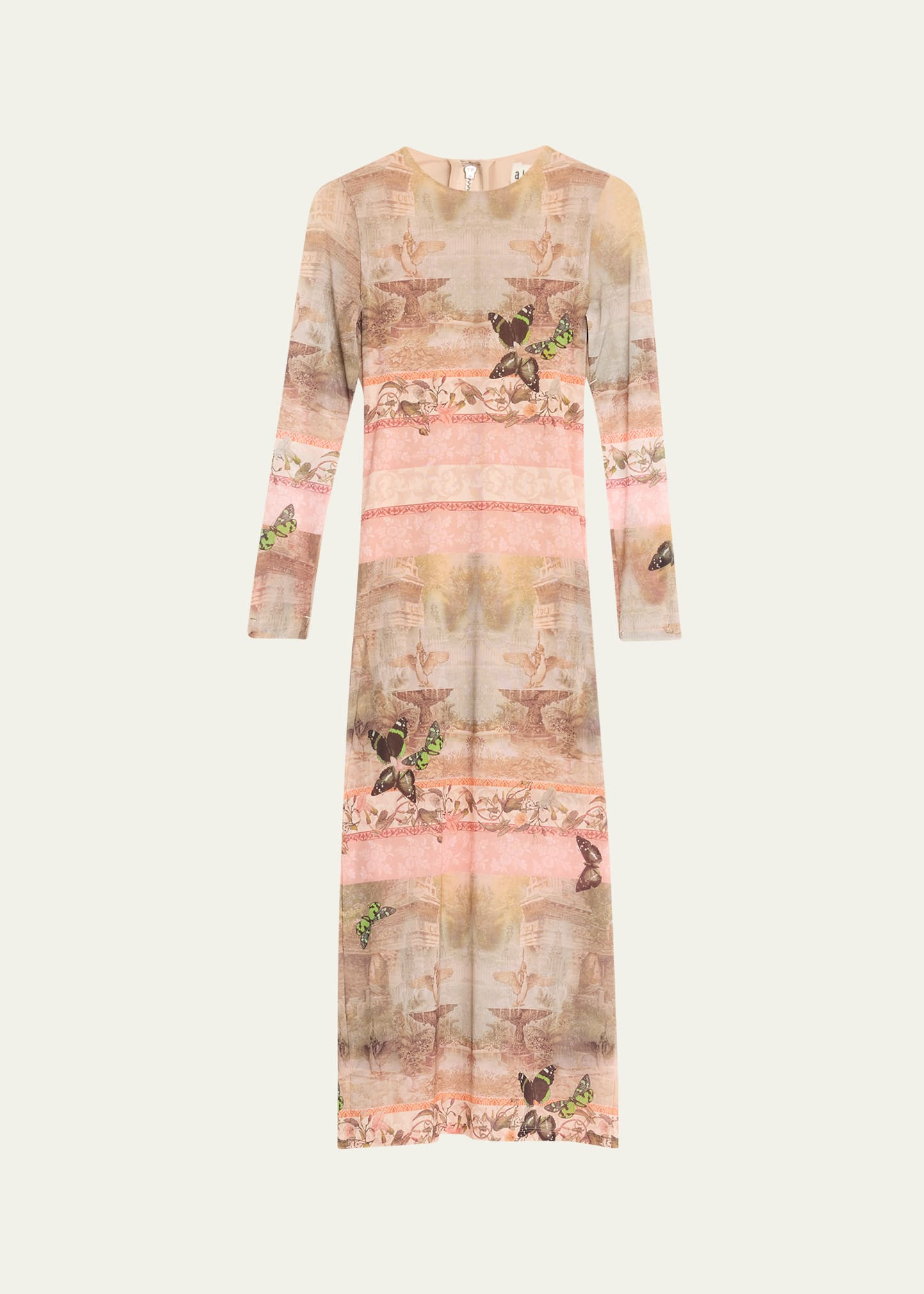 Alice + Olivia Versailles Delora Long-Sleeve Ankle-Length Dress | Bergdorf Goodman