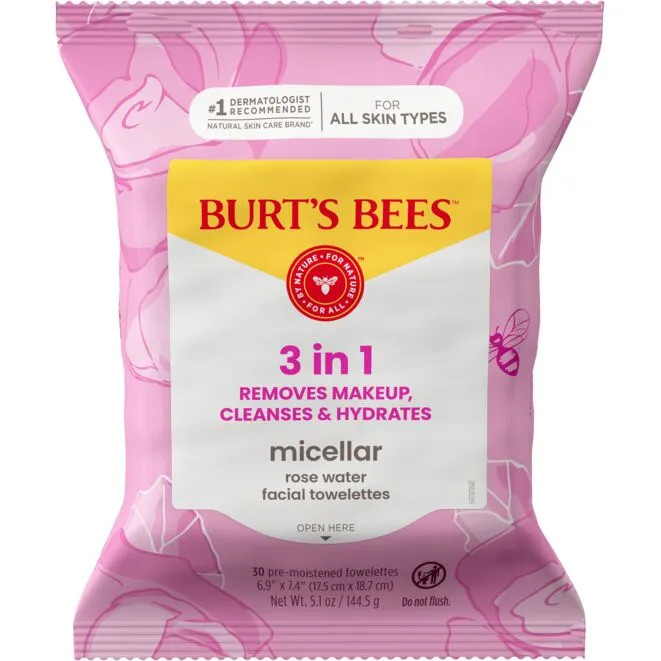 Micellar Makeup Removing Towelettes with Rose Water | Burt's Bees