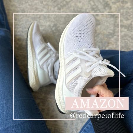 Adidas Ultra Boost Sneakers are my fave.   I bought these on Amazon a couple of years ago.  Love how comfortable they are…great support.  They are awesome for my daily walks & also look cute with jeans.

I wash them with a little bleach and they look like new.  They come in a variety of colors. I’m wearing a size 7M - true to size.  @RedCarpetOfLife

#LTKtravel #LTKfitness #LTKworkwear