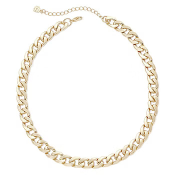 Monet® Gold-Tone Curb Link Collar Necklace | JCPenney