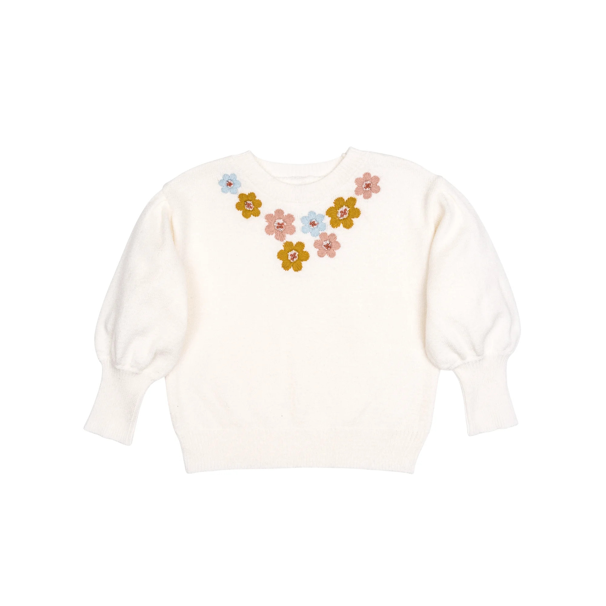 Modern Moments by Gerber Toddler Girl Sweater with Embroidery, Sizes 12 Months - 5T | Walmart (US)