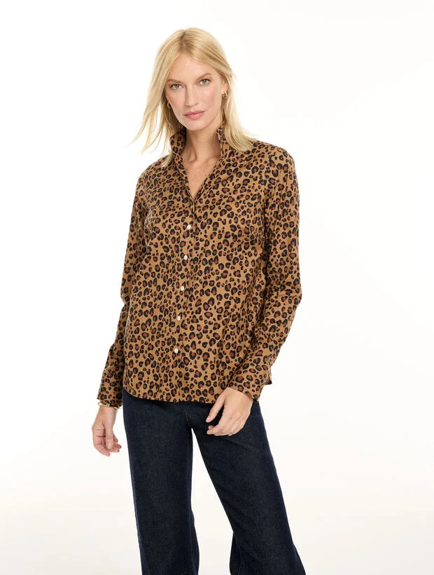 Non-Iron Shirt - Lavish Leopard | Talbots