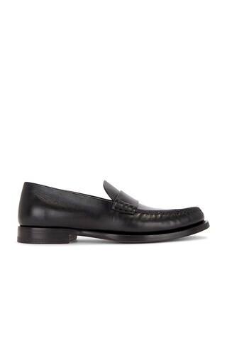 The Row Novus Mocassin Loafer in Black - Black. Size 37 (also in 36, 39.5, 40). | FWRD 