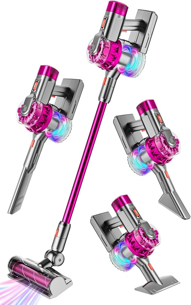 4-in-1 Kids Toy Vacuum That Really Works, Toddler Pretend Play Cleaning Set with Real Suction, To... | Amazon (US)